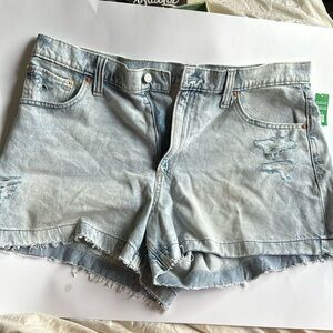 Gap Jean Shorts Size 4” high rise stride 18 NWT!
